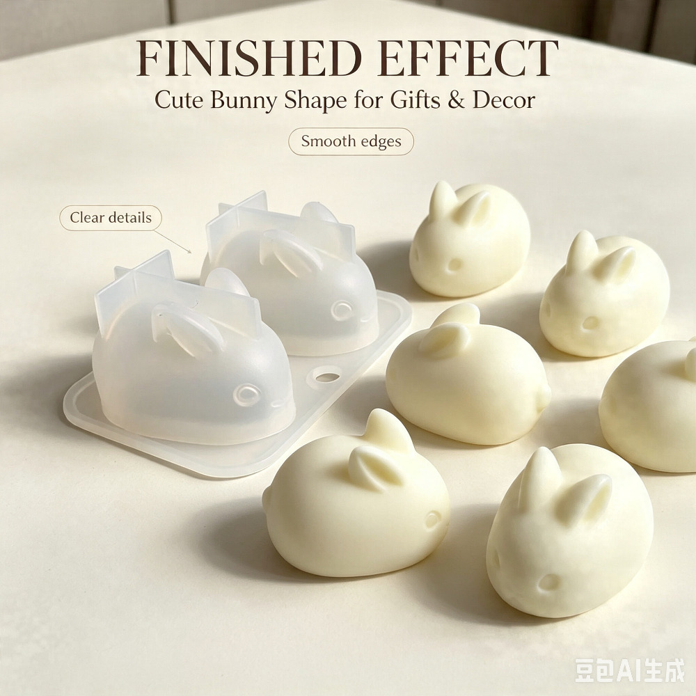 3D Mini Rabbit Silicone Mold F - Candle Making Tutorial 评论和价格