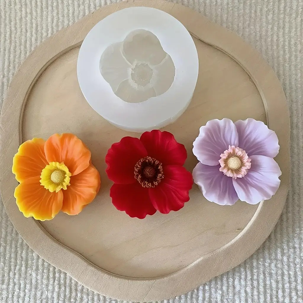 Flower Silicone Candle Mold, C - Candle Making Jug 评论和价格