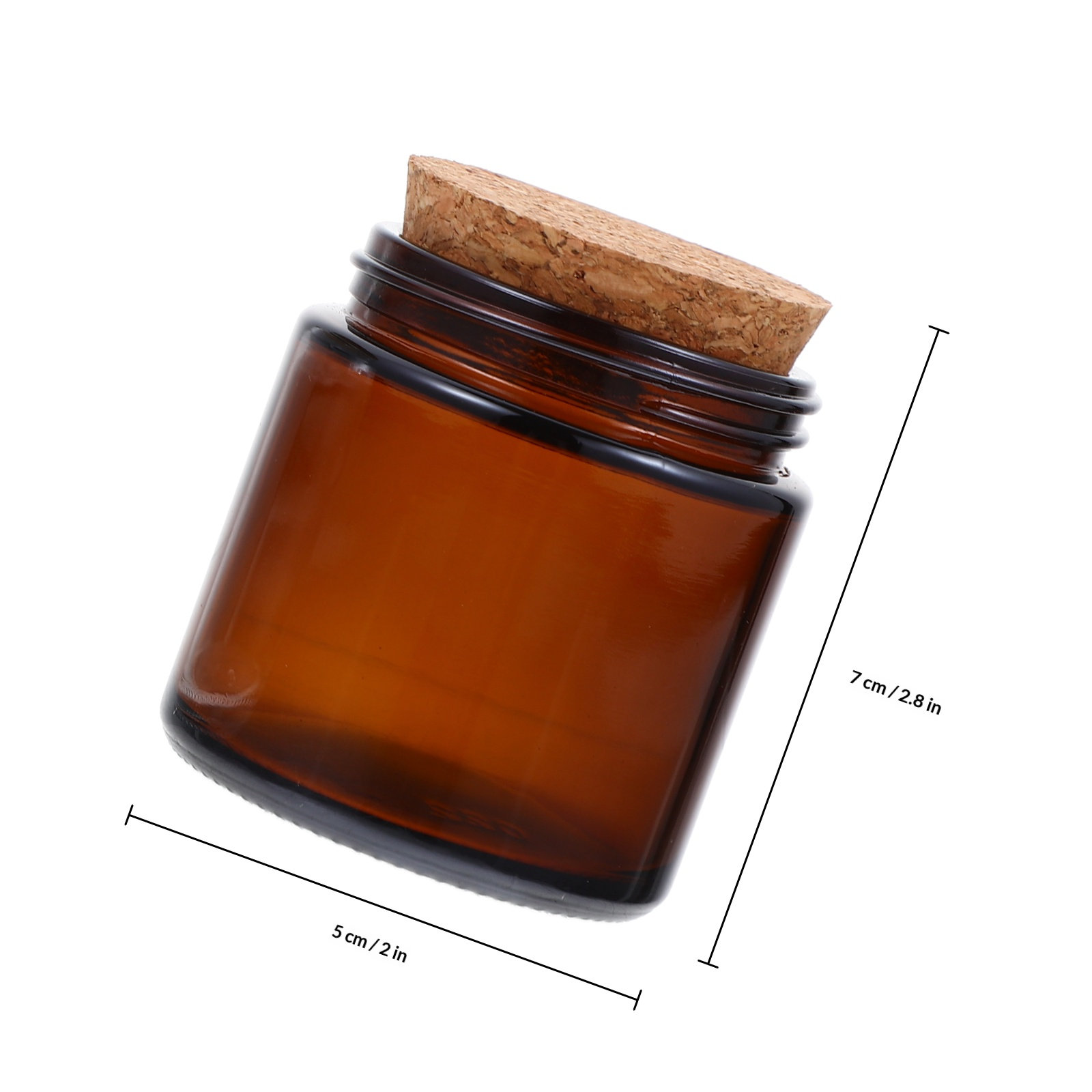 4Pcs Thick Glass Jar with Natu - Candle Making Jars With Lids 评论和价格