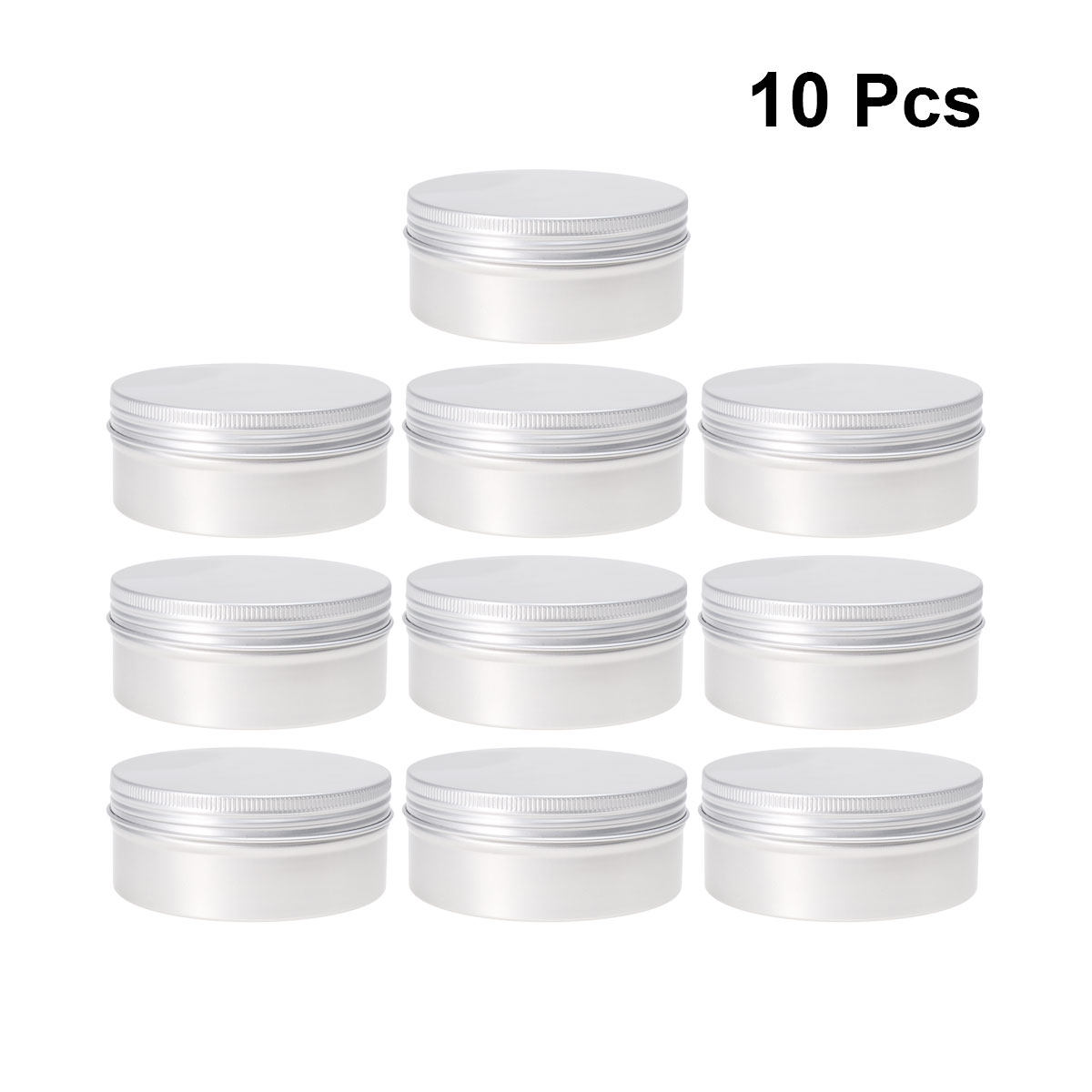 10Pcs Threaded Aluminium Bottl - Tin Container Lid 评论和价格