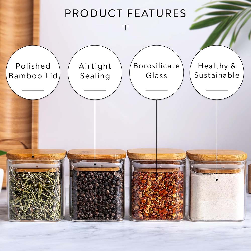 Spice Jars with Labels, Glass  - Candle Making Jars With Lids 评论和价格