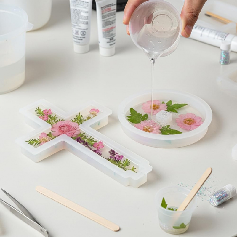 Two silicone molds with a base - Candle Making Jug 评论和价格