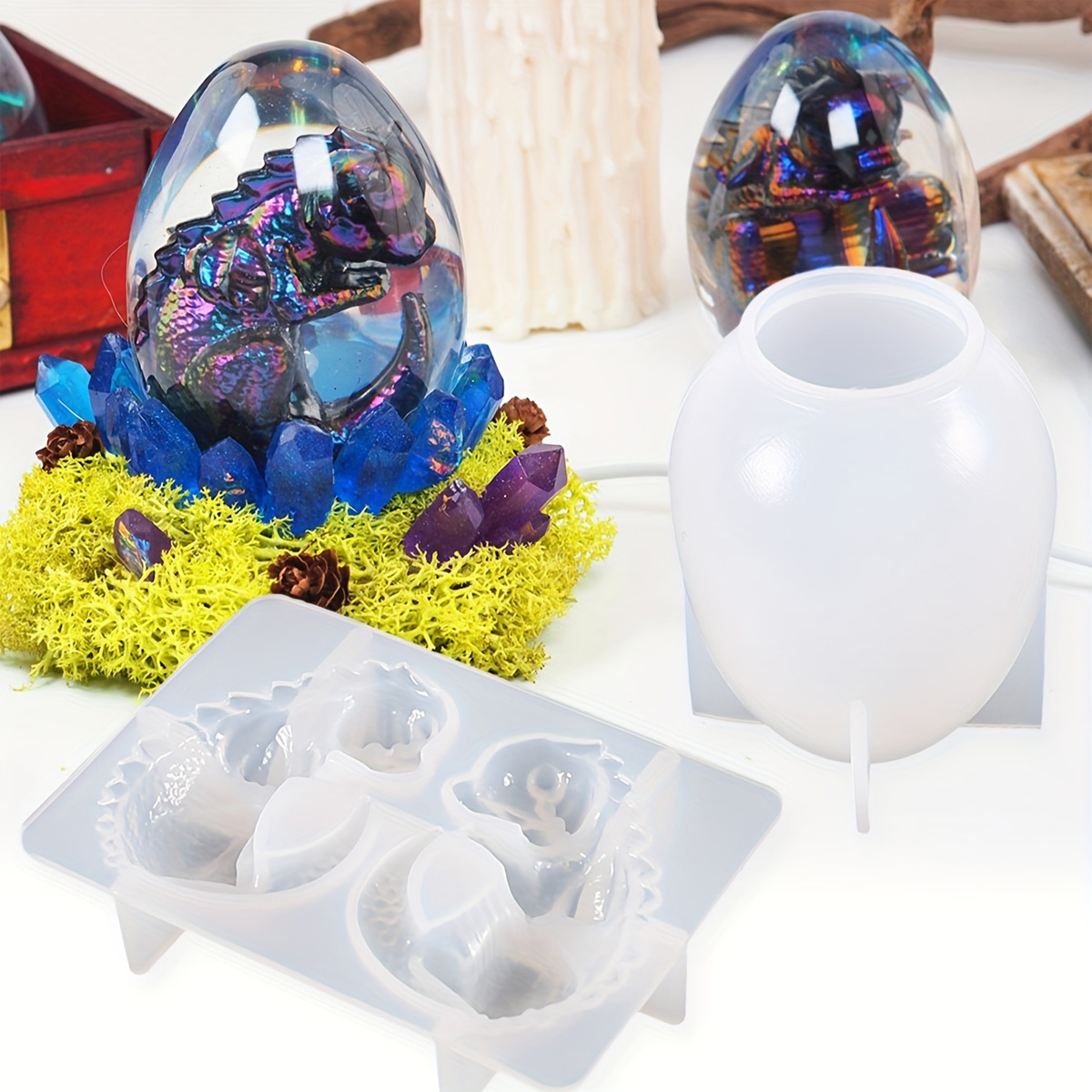 Silicone Dragon Egg Molds, 2-P - Candle Making Kits 评论和价格