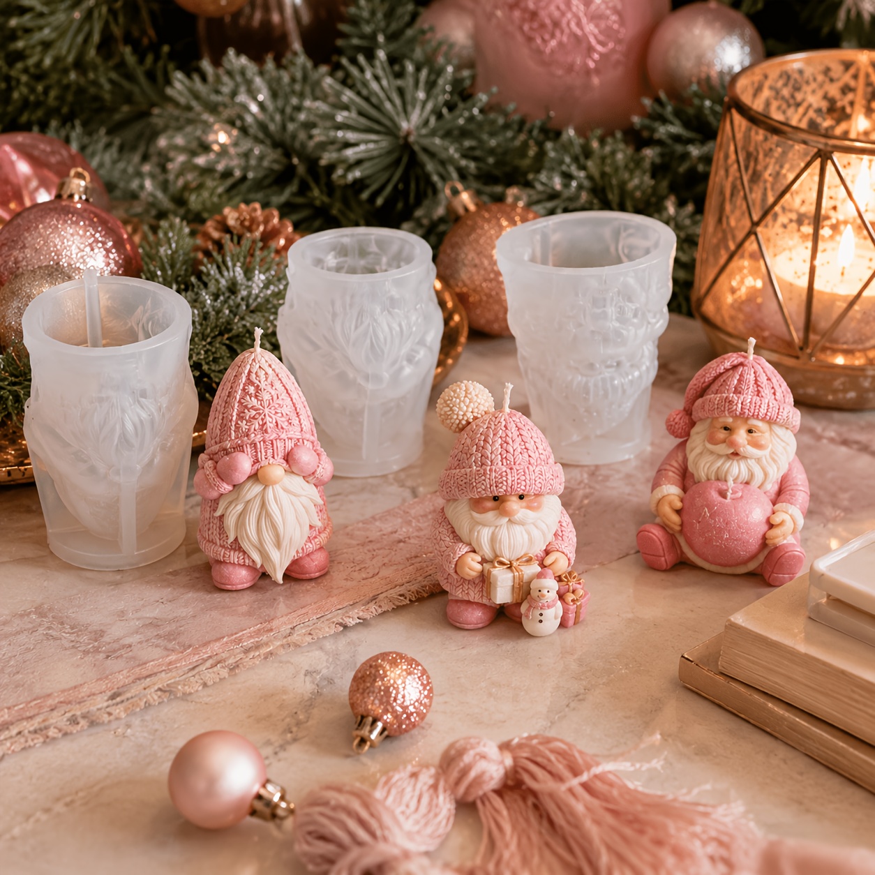 Xmas Holiday Gnome Silicone Ca - Candle Making Kits 评论和价格