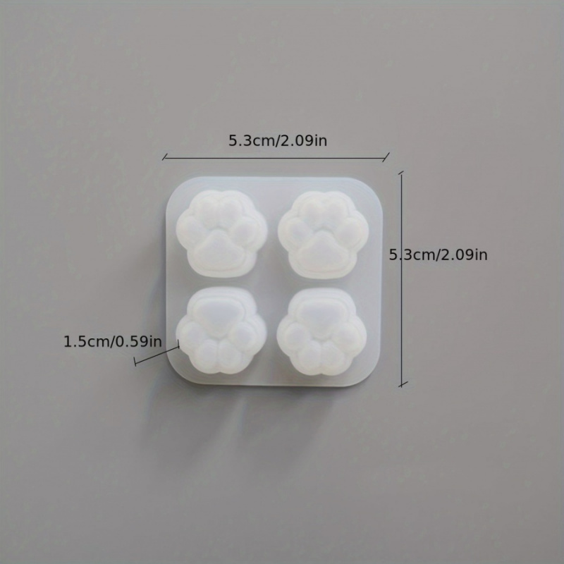 1Cat Paw Pattern Silicone Mold - Candle Making Kits 评论和价格