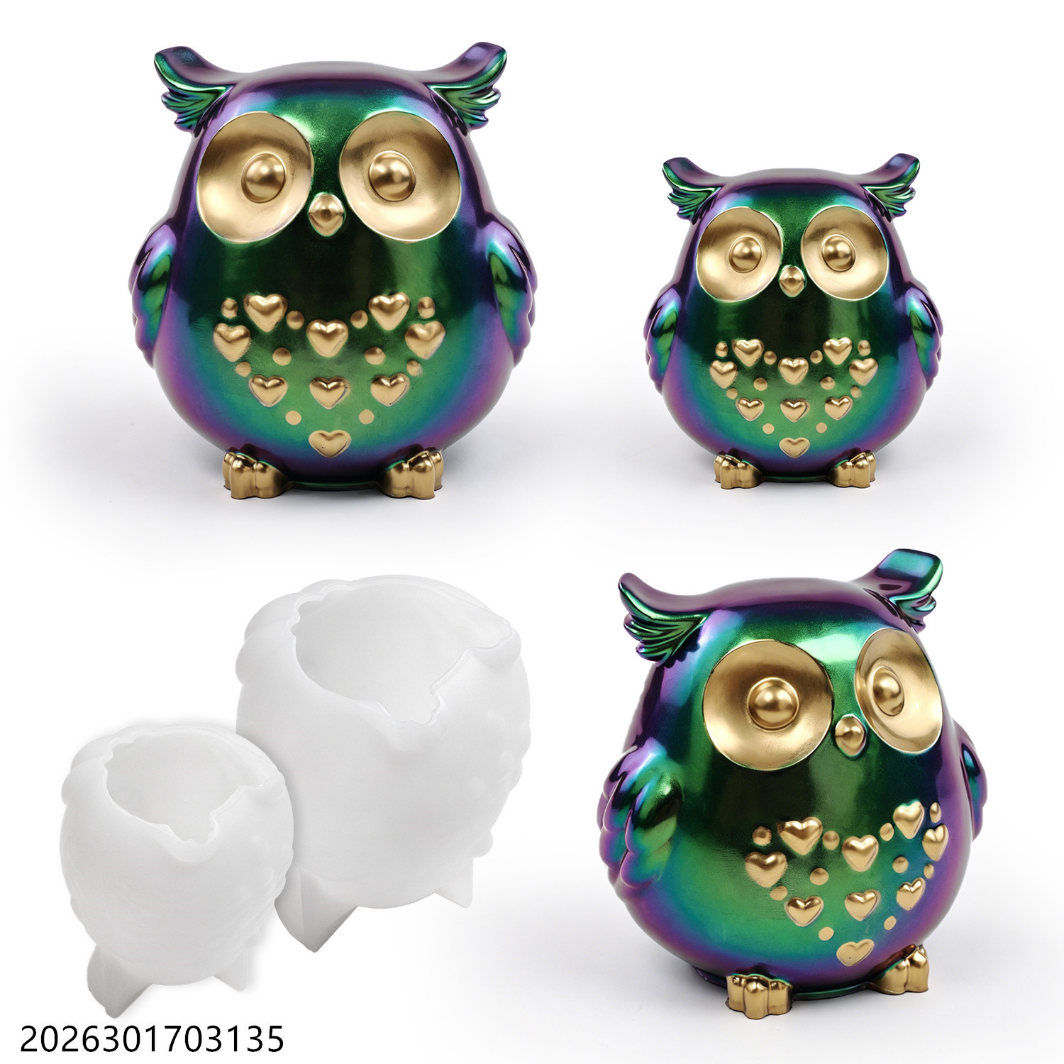 Owl Silicone Mold 3D Bird Shap - Candle Making Kits 评论和价格